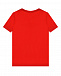 Красная футболка с белым логотипом Bikkembergs | Фото 2