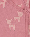 Розовое боди с принтом &quot;олени&quot; Sanetta | Фото 3