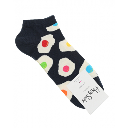 Спортивные носки с принтом &quot;яичница&quot; Happy Socks | Фото 1