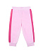 Розовый спортивный костюм из велюра Moncler | Фото 4