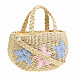Плетеная сумка с декором &quot;звезды&quot; Monnalisa | Фото 3