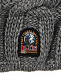 Серая шапка фактурной вязки с меховым помпоном Parajumpers | Фото 3