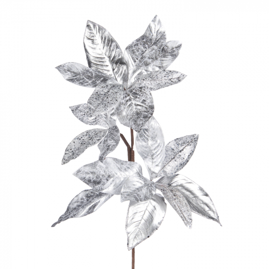 Декор Ветка Магнолии, серебро, 66 см Goodwill | Фото 1