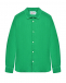Льняная рубашка с длинными рукавами, зеленая Saint Barth | Фото 1