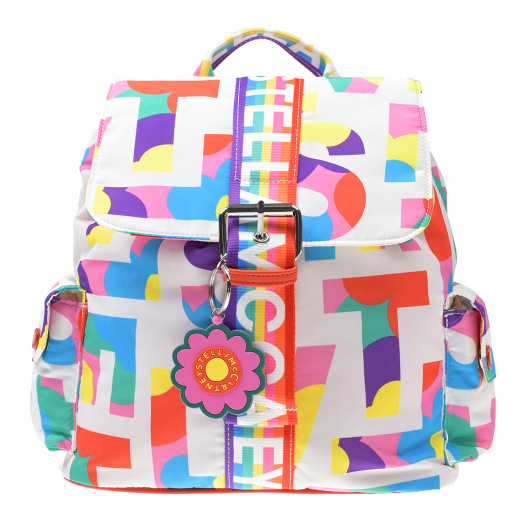 Рюкзак с разноцветным лого, 30x25x11 см Stella McCartney | Фото 1