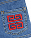 Голубые джинсовые шорты с красным поясом  | Фото 4