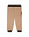 Бежевые спортивные брюки с принтом &quot;сердце&quot; Dolce&Gabbana | Фото 2
