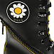 Высокие черные ботинки с логотипом Monnalisa | Фото 7