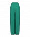 Зеленые брюки прямого кроя Dan Maralex | Фото 5