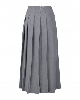 Серая плиссированная юбка с разрезом Masterpeace Серый, арт. MP-CA-OCT22-15 | Фото 2