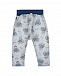 Серые брюки с принтом &quot;моряк&quot; Sanetta Kidswear | Фото 2