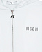 Белая спортивная куртка с вышивкой &quot;пальмы&quot; MSGM | Фото 3