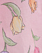 Розовое пончо с принтом &quot;тюльпаны&quot; Monnalisa | Фото 4