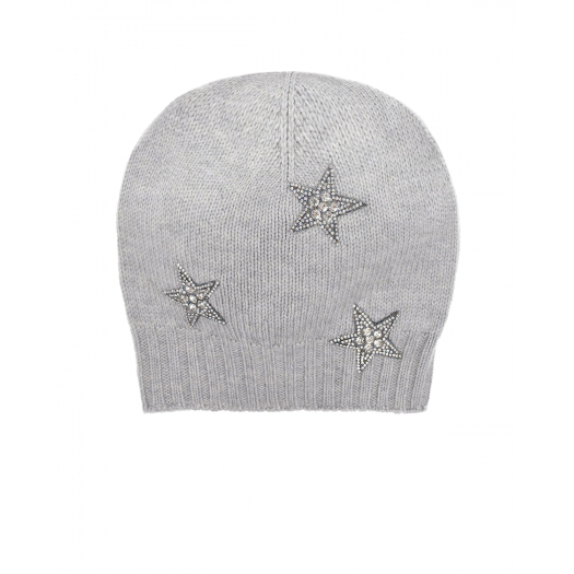 Шерстяная шапка с патчами в форме звезд Regina | Фото 1