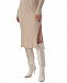 Кашемировое платье в рубчик, светло-бежевое Allude | Фото 8