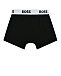 Трусы-боксеры с логотипом 2шт, черные + темно-серые BOSS | Фото 3