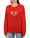 Красный свитшот с белым логотипом No. 21 | Фото 8