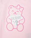 Светло-розовый свитшот с вышивкой &quot;медвежонок&quot; Guess | Фото 3