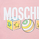 Розовое одеяло с принтом &quot;мишки и игрушки&quot;, 40x80 см Moschino | Фото 5
