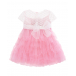 Бело-розовое кружевное платье Aletta | Фото 1