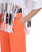 Оранжевые брюки палаццо MSGM | Фото 6