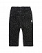 Черные брюки с принтом в горошек Sanetta Kidswear | Фото 2