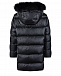 Черное пальто с меховой отделкой Yves Salomon | Фото 2