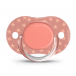 Розовая пустышка с физиологической силиконовой соской &quot;BASICS&quot;, с рождения до 6 месяцев (2 шт) Suavinex | Фото 1