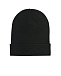 Черная шапка с логотипом на отвороте  | Фото 2