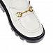 Белые ботинки из кожи с декором Horsebit GUCCI | Фото 9