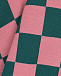 Кардиган-пончо в розово-зеленую клетку MARNI | Фото 3