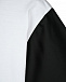 Белая футболка с черными рукавами MM6 Maison Margiela | Фото 4