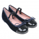 Темно-синие велюровые туфли Pretty Ballerinas | Фото 1