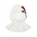 Белая шапка-шлем с узором &quot;роза&quot; Chobi | Фото 1