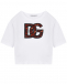 Футболка с лого из красных стразов Dolce&Gabbana | Фото 1