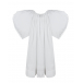 Белое платье с отделкой помпонами  | Фото 1