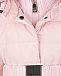 Розовое пальто с оделкой из эко-меха Monnalisa | Фото 5