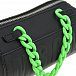 Черная сумка с зеленой цепочкой, 18x9x9 см MSGM | Фото 6