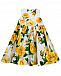 Платье с принтом &quot;желтые розы&quot; Dolce&Gabbana | Фото 3