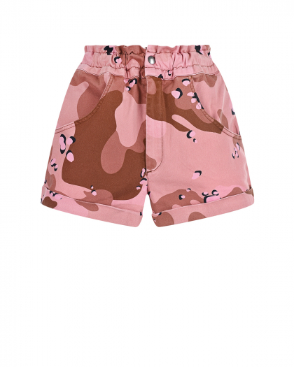 Розовые камуфляжные шорты Forte dei Marmi Couture | Фото 1