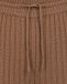 Коричневые брюки в рубчик FTC Cashmere | Фото 5