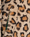 Шуба из эко-меха с леопардовым принтом Monnalisa | Фото 6
