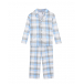 Пижама в серо-голубую клетку Dan Maralex | Фото 1