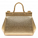 Золотистая сумка, 17x12x7 см Dolce&Gabbana | Фото 3