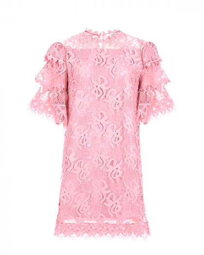 Розовое кружевное платье Vivetta | Фото 1