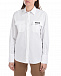 Белая рубашка с накладными карманами MSGM | Фото 7