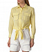 Желтая рубашка со стразами и завязкой Forte dei Marmi Couture | Фото 5