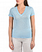 Голубая льняная футболка 120% Lino | Фото 7
