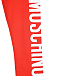 Красные леггинсы с логотипом Moschino | Фото 3