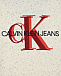Серая толстовка-худи с красным логотипом Calvin Klein | Фото 3